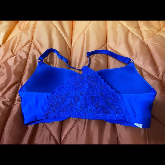 Victoria’s Secret PINK racer back blue bra 34 d - Picture 3 of 5